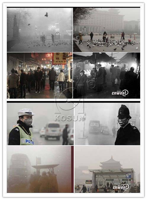 Composites to compare today’s Xi’an and former London in the last century