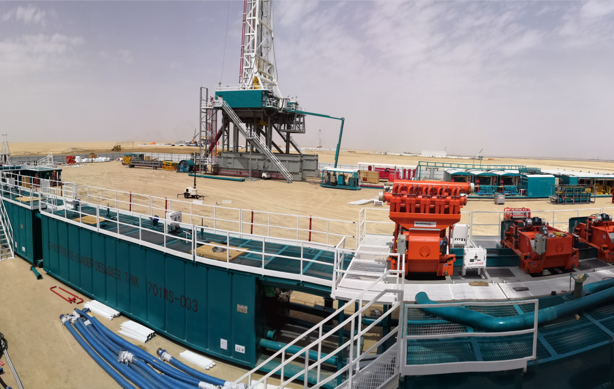 Solid control system of KOC-7000 m drilling rig in Kuwait
