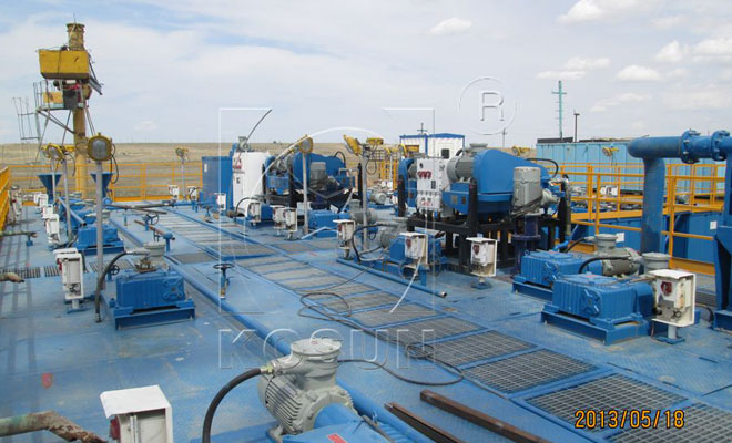 KOSUN drilling decanter centrifuge applied in oilfield application
