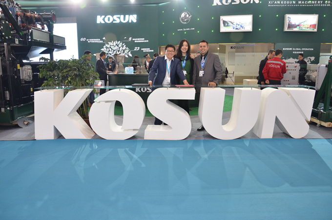 Primary Reception Desk of KOSUN Booth E2160 at Beijing CIPPE in 2015