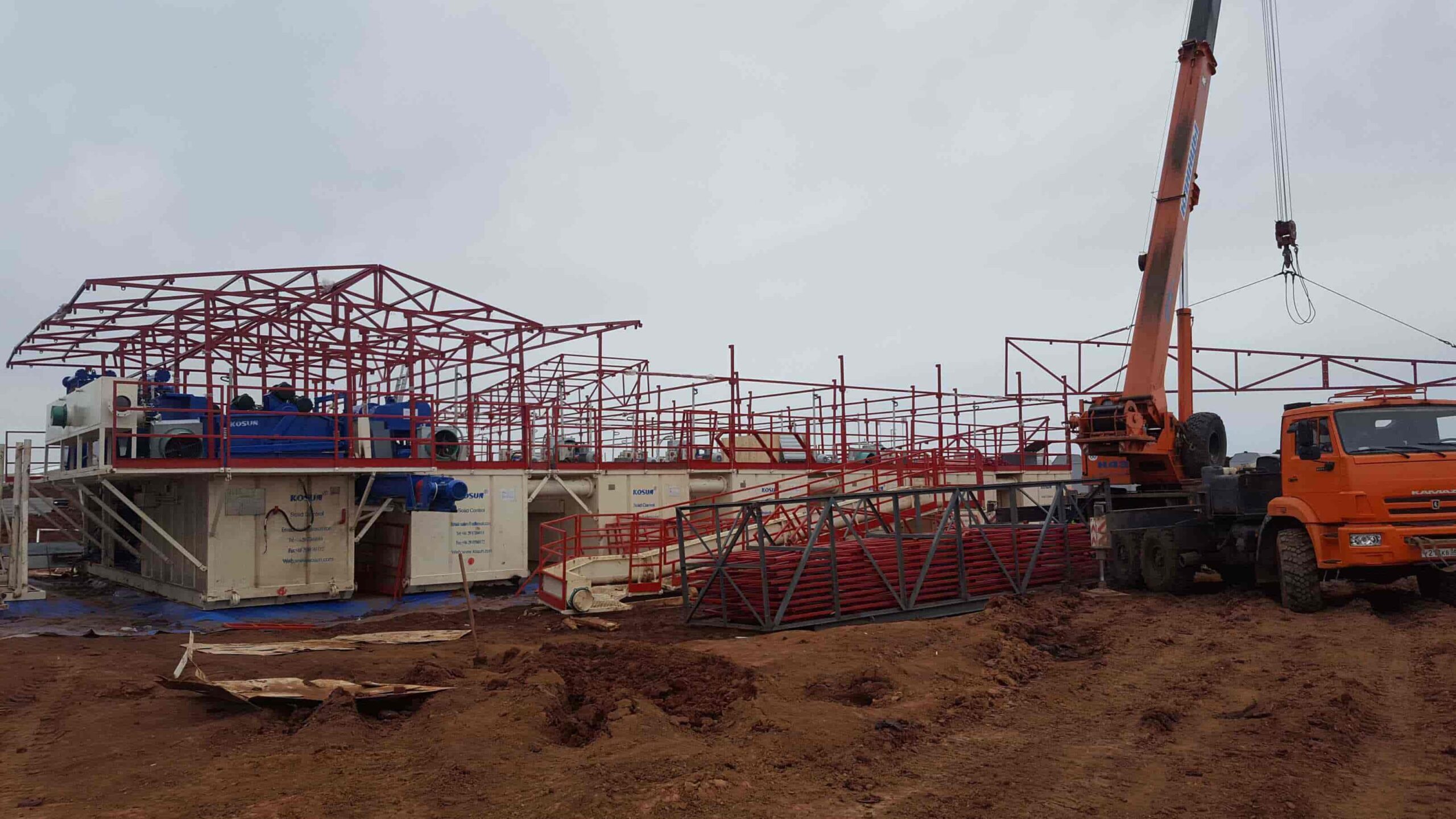 KOSUN low temperature drilling mud solid control equipment in Lukoil